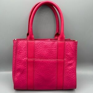 Cole Haan hot pink tote/crossbody purse, pebbled leather